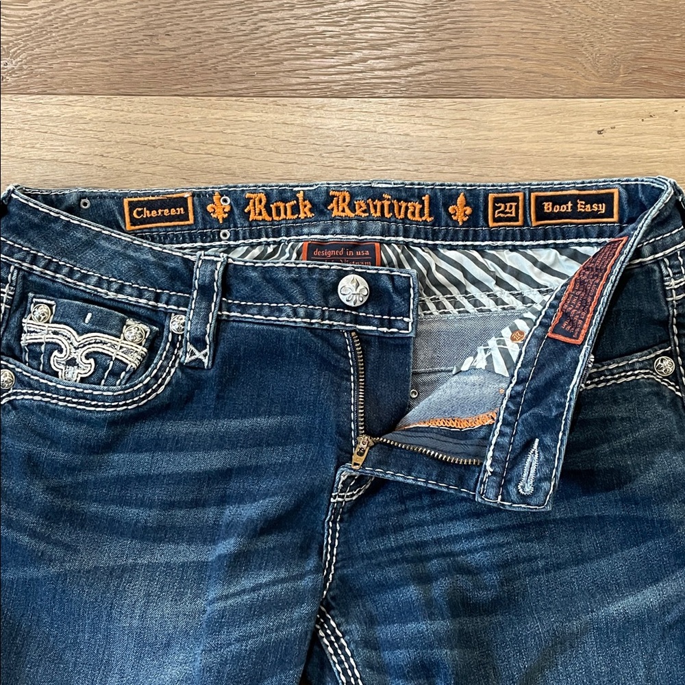Rock Revival Chereen Boot Easy Jeans Size 29 - Picture 7 of 10